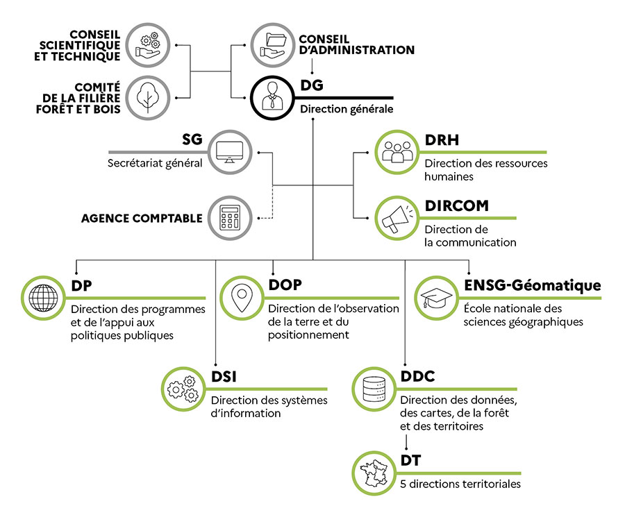 Organigramme de l'IGN