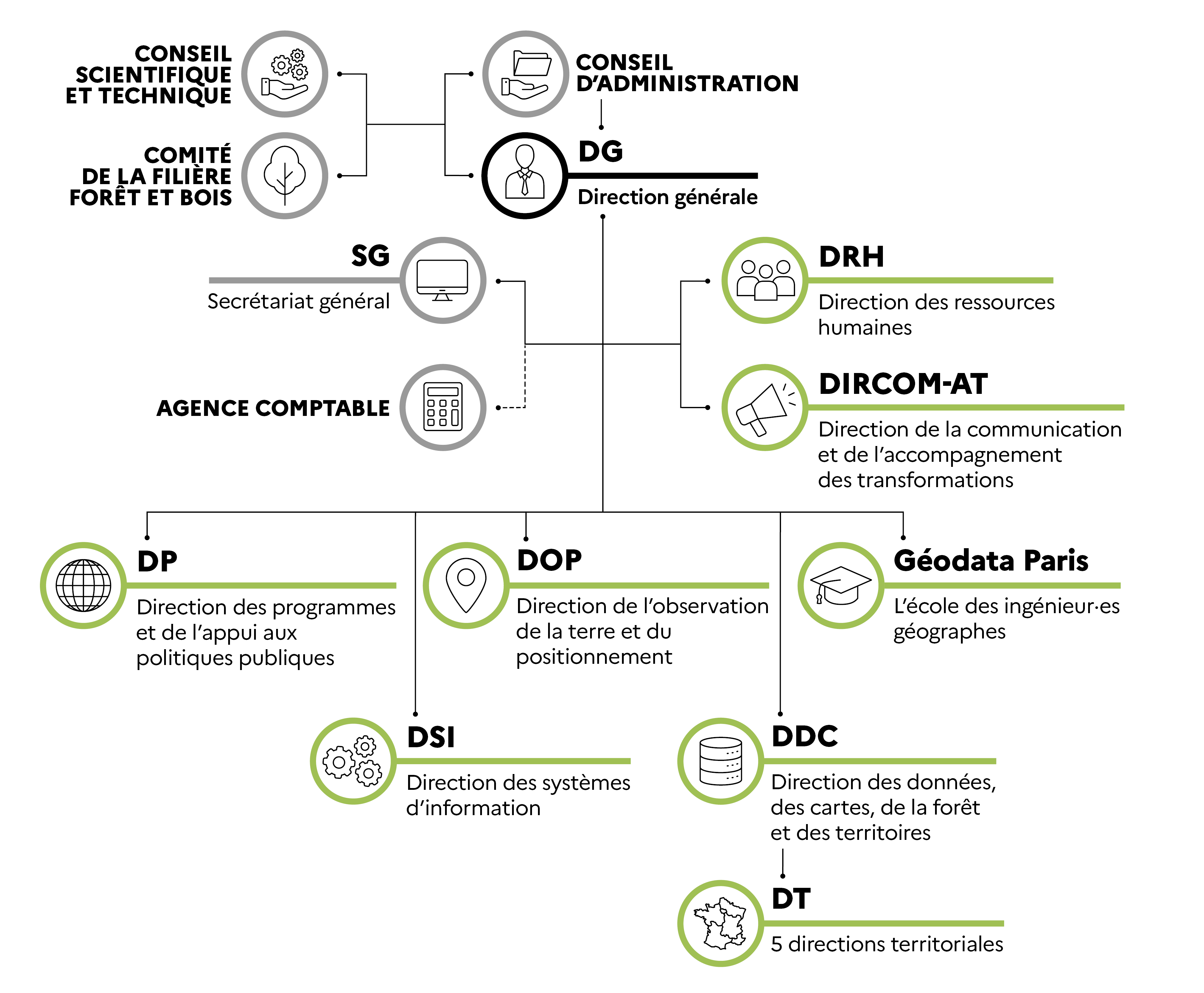 Organigramme de l'IGN