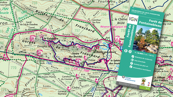 L’IGN édite une carte ultra précise de la Forêt de Fontainebleau